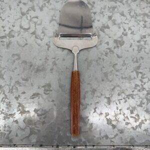 Vintage KN Sweden Cheese Plane Stainless Steel Wood Handle Mid Century Modern